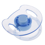 Max Dummy Pacifier For Reborn Baby Dolls With Internal Magnetic Clear Blue