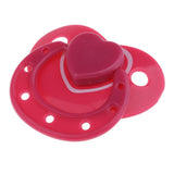 Max Dummy Pacifier For Reborn Baby Dolls With Internal Magnetic Rose Red