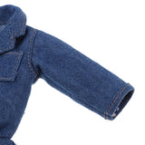 Max Doll Clothes Long Sleeves Denim Jumpsuit for 1/6 BJD Doll Clothing Accs