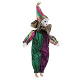 Max Clown Porcelain Doll Wearing Outfits For Halloween Party Tricky Props 22cm