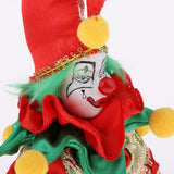 Max 6inch Funny Clown Porcelain Doll in Colorful Costume Handicraft Gift Accs #2