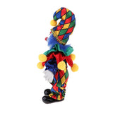 Max 6inch Funny Clown Porcelain Doll in Colorful Costume Handicraft Gift Accs #3