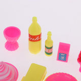 Max 1/6 Dollhouse Dining Room Kitchen Plastic Cake Set Kids Prentend Toys
