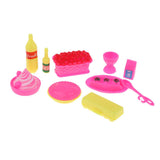 Max 1/6 Dollhouse Dining Room Kitchen Plastic Cake Set Kids Prentend Toys
