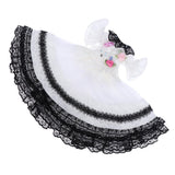 Maxbell Lovely White Lolita Dress for 1/6 BJD Dollfie LUTS DOD Doll Formal Clothes Accessories