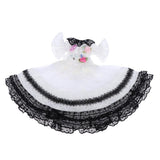 Maxbell Lovely White Lolita Dress for 1/6 BJD Dollfie LUTS DOD Doll Formal Clothes Accessories