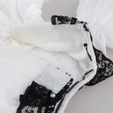 Maxbell Lovely White Lolita Dress for 1/6 BJD Dollfie LUTS DOD Doll Formal Clothes Accessories