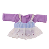 Max Lovely Lace Suspender Skirt & T-shirt Set for OB11 Doll Accessories Purple