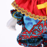 Max 6inch 16cm Pocerlain Triangel Doll Clown Doll Home Desk Display Ornaments #1