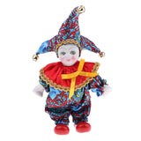 Max 6inch 16cm Pocerlain Triangel Doll Clown Doll Home Desk Display Ornaments #1