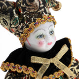 Max 6inch 16cm Pocerlain Triangel Doll Clown Doll Home Desk Display Ornaments #3