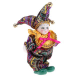 Max 6inch 16cm Pocerlain Triangel Doll Clown Doll Home Desk Display Ornaments #4