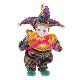 Max 6inch 16cm Pocerlain Triangel Doll Clown Doll Home Desk Display Ornaments #4
