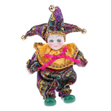 Max 6inch 16cm Pocerlain Triangel Doll Clown Doll Home Desk Display Ornaments #4