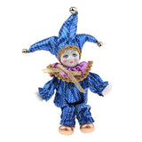 Max 6inch 16cm Pocerlain Triangel Doll Clown Doll Home Desk Display Ornaments #5