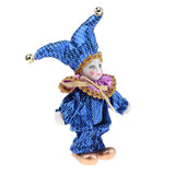 Max 6inch 16cm Pocerlain Triangel Doll Clown Doll Home Desk Display Ornaments #5