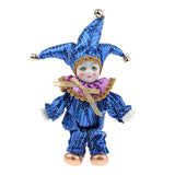 Max 6inch 16cm Pocerlain Triangel Doll Clown Doll Home Desk Display Ornaments #5