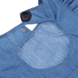 Max Adorable Denim Rompers With Ruffle Sleeve For Reborn Baby Girl Doll Costume