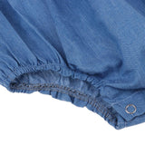 Max Adorable Denim Rompers With Ruffle Sleeve For Reborn Baby Girl Doll Costume
