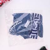 Max Denim Rompers Striped Headband For 22"-23" Reborn Baby Girl Doll Clothes