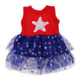 Max Stylish Party Dress Lace Skirt Costume For 18inch American Fashion Dolls