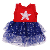 Max Stylish Party Dress Lace Skirt Costume For 18inch American Fashion Dolls