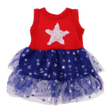 Max Stylish Party Dress Lace Skirt Costume For 18inch American Fashion Dolls