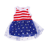 Max Stylish Christmas Dress Lace Skirt Garment For 18inch Dolls