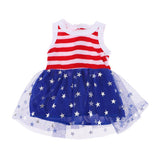 Max Stylish Christmas Dress Lace Skirt Garment For 18inch Dolls
