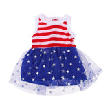 Max Stylish Christmas Dress Lace Skirt Garment For 18inch Dolls