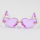 Max Fashionable Sunglasses Heart-shaped Glasses For 12inch Blythe Dolls Purple