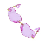 Max Fashionable Sunglasses Heart-shaped Glasses For 12inch Blythe Dolls Purple