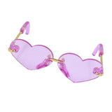Max Fashionable Sunglasses Heart-shaped Glasses For 12inch Blythe Dolls Purple