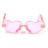 Max Fashionable Sunglasses Heart-shaped Glasses For 12inch Blythe Dolls Pink