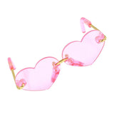 Max Fashionable Sunglasses Heart-shaped Glasses For 12inch Blythe Dolls Pink