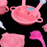 Max 8pcs Plastic Simulation Cutlery Set Tableware Model For Girl Doll Accessory