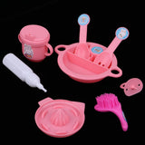Max 8pcs Plastic Simulation Cutlery Set Tableware Model For Girl Doll Accessory