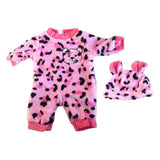 Max Lovely Romper Jumpsuit Hat Clothes Set for 50cm Baby Doll Accessories Pink