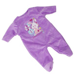 Max Lovely Plush Rompers Pajamas Clothes for 18inch Girl Doll Purple