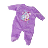 Max Lovely Plush Rompers Pajamas Clothes for 18inch Girl Doll Purple