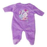 Max Lovely Plush Rompers Pajamas Clothes for 18inch Girl Doll Purple