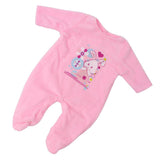 Max Lovely Plush Rompers Pajamas Clothes for 18inch Girl Doll Pink