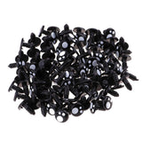 Max Black Plastic Safety Eyes For Teddy Bear Animal Puppet Craft 8MM (100Pcs)