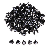 Max Black Plastic Safety Eyes For Teddy Bear Animal Puppet Craft 8MM (100Pcs)