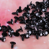 Max Black Plastic Safety Eyes For Teddy Bear Animal Puppet Craft 8MM (100Pcs)