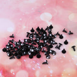 Max Black Plastic Safety Eyes For Teddy Bear Animal Puppet Craft 8MM (100Pcs)