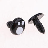 Max Black Plastic Safety Eyes For Teddy Bear Animal Puppet Craft 8MM (100Pcs)