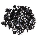 Max Black Plastic Safety Eyes For Teddy Bear Animal Puppet Craft 8MM (100Pcs)