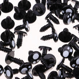 Max Black Plastic Safety Eyes For Teddy Bear Animal Puppet Craft 8MM (100Pcs)