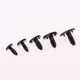 Max Black Plastic Safety Eyes For Teddy Bear Animal Puppet Craft 8MM (100Pcs)